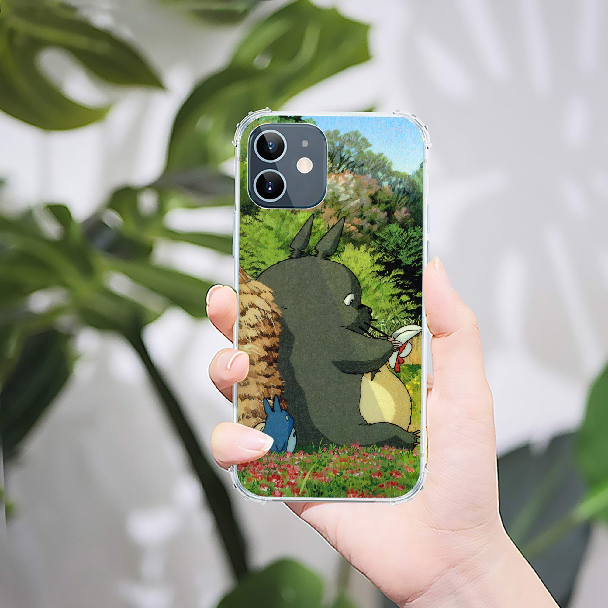 （画像用） となりのトトロ 草壁メイ 草壁サツキ My Neighbor Totoro Satsuki Kusakabe Mei Kusakabe 【iPhone 12シリーズ対応】透明スマホケース（クリアソフトケース）